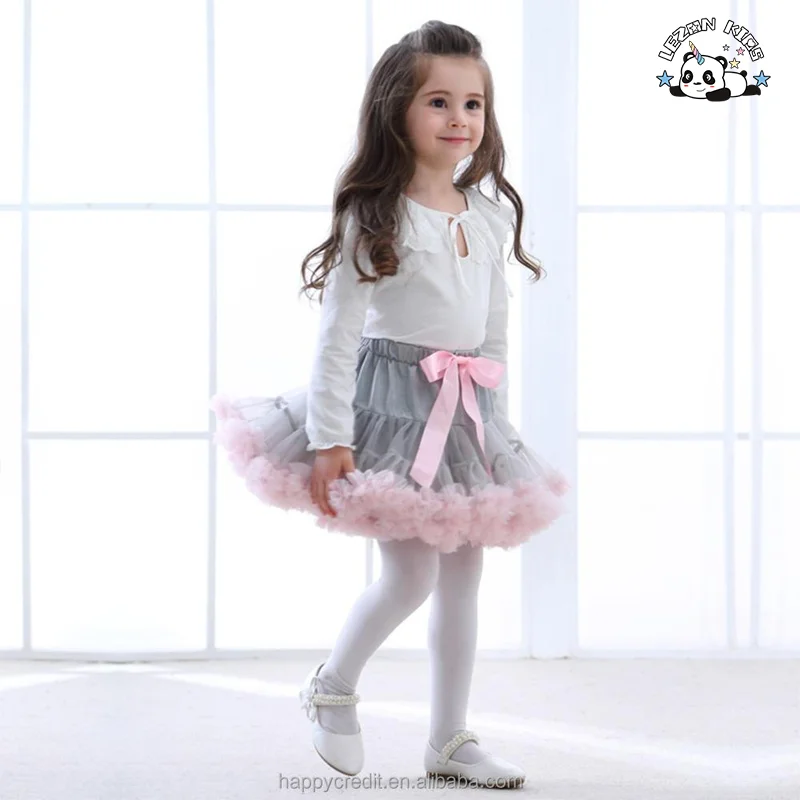 LEZONKIDS - Roupas de dança personalizadas de alta qualidade e confortáveis para meninas, saia tutu fofa, saia de ballet com laço, saia tutu de ballet